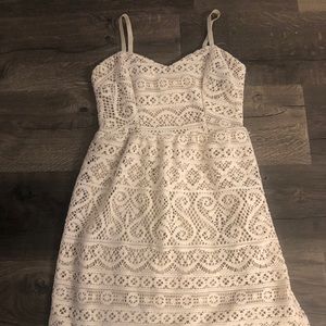 Full Tilt cream colored lace dress